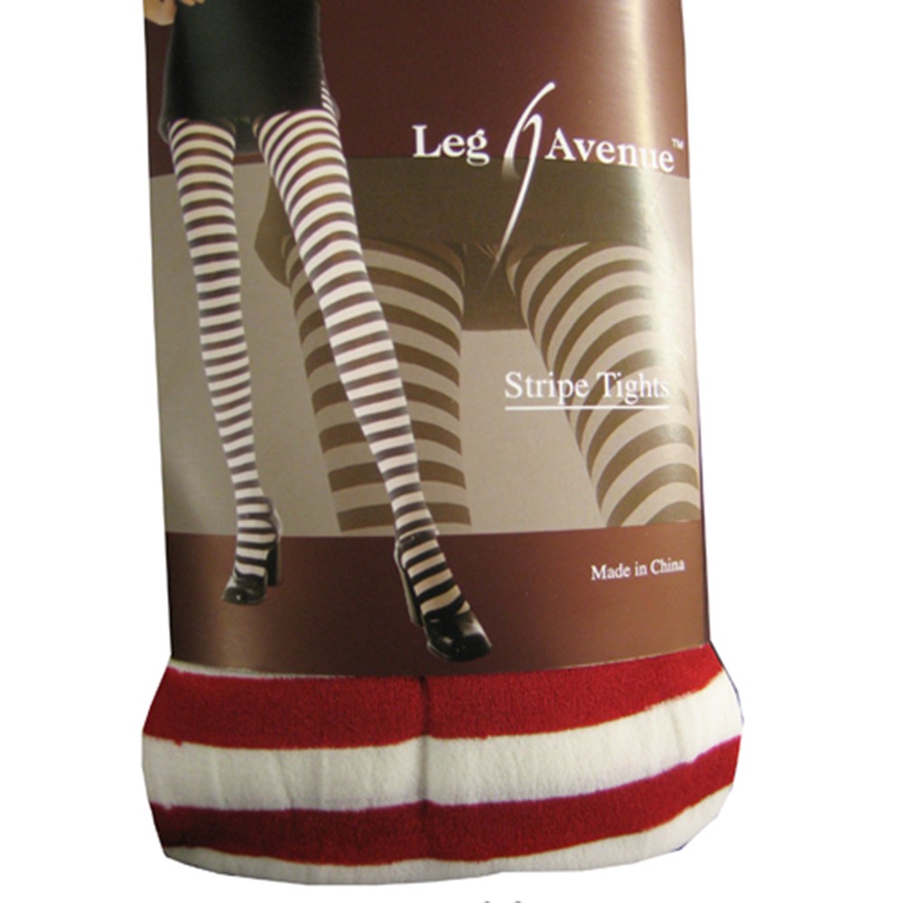 Every woman needs a pair of tights! These Red and White Plus Size Striped Tights add an extra bit of originality and boldness to every costume. These are Red and White Striped Tights that keep your legs covered, so men's imaginations may run a little haywire. Add a unique touch to any mystical costume you desire. These Plus Size Striped Tights are a great accessory for every woman to own. You are sure to make a statement, unlike anyone has ever known, when you make your entrance into any room!