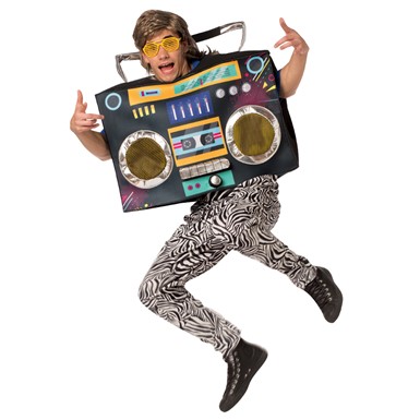 Adult Boombox Tunic 80s Costume