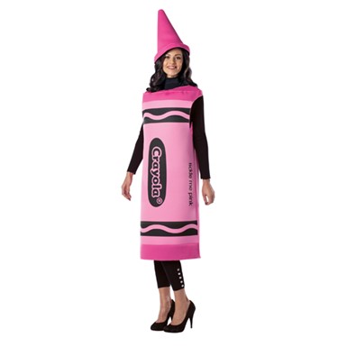 Adult Crayola Costume - Tickle Me Pink Crayon