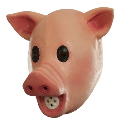 Adult Pig Mask with Squeak Sound