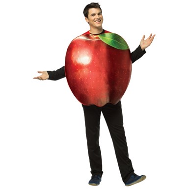 Adult Red Apple Halloween Costume