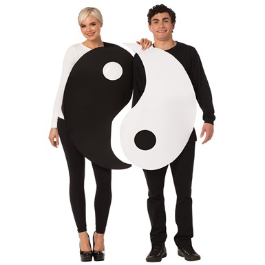 Adult Yin & Yang Symbol Couples Costume