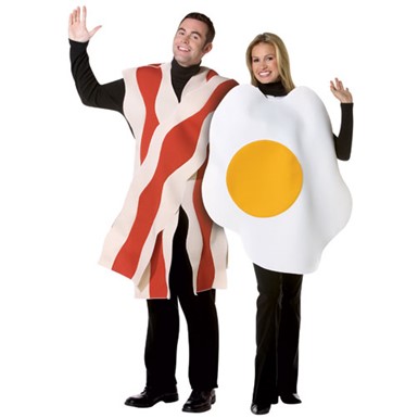 Bacon & Eggs Couples Adult Costume Standard Size