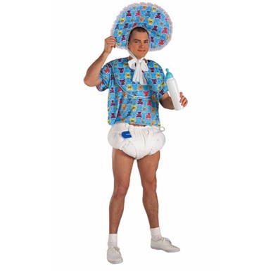 Blue Baby Boomer Halloween Costume for Adults