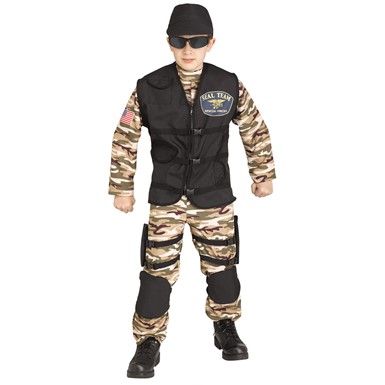 Boys Special Forces Commando Uniform Costume