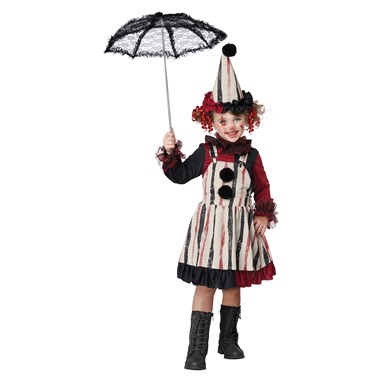 Clever Lil’ Clown Girls Toddler Halloween Costume