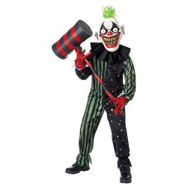 Crazy Eyed Clown Child Halloween Costume