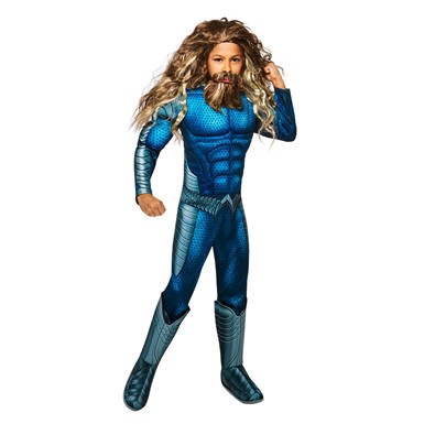 Deluxe Aquaman Muscle Child Halloween Costume