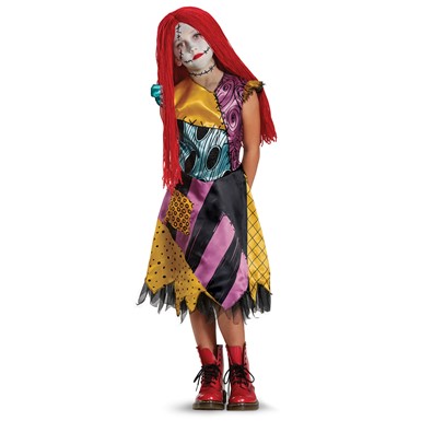 Girls Deluxe Sally Nightmare Before Xmas Costume