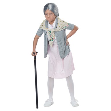 Girls Grandma Babushka Halloween Costume Kit