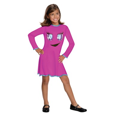 Girls Pac-Man Pinky Halloween Costume