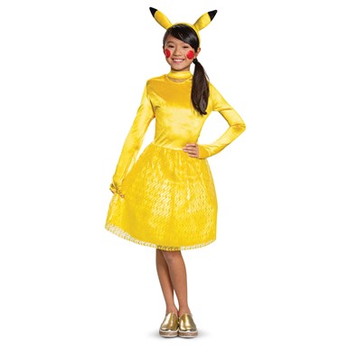 Girls Pikachu Deluxe Pokemon Costume