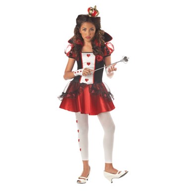 Girls Queen of Hearts Halloween Costume