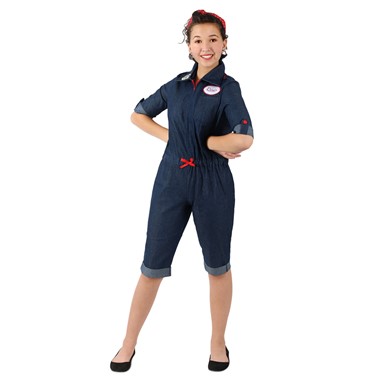 Girls Rosie the Riveter American Icon Costume