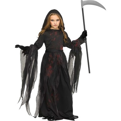 Girls Soulless Reaper Girls Grim Reaper Child Costume