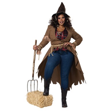 Harvest Hottie Plus Size Scarecrow Costume