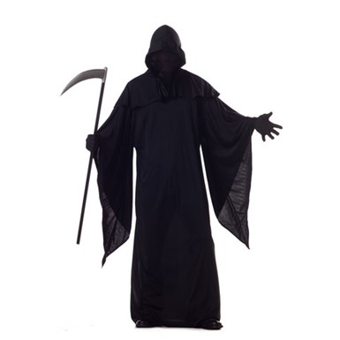 Horror Robe Grim Reaper Mens Halloween Costume
