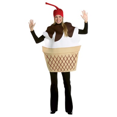 Ice Cream Sundae Dessert Adult Standard Costume