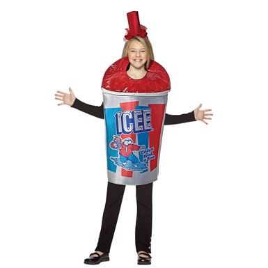 ICEE Sparkle Red Cherry Drink Child 10-12 Halloween Costume
