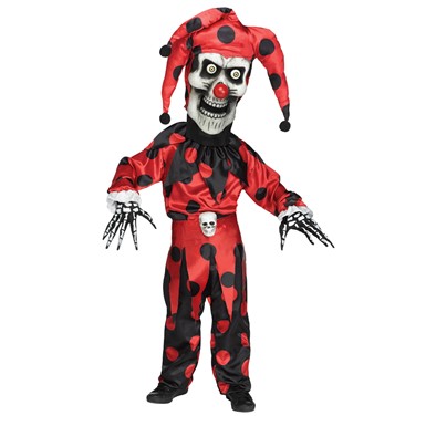 Kids Bobble Head Evil Jester Halloween Costume