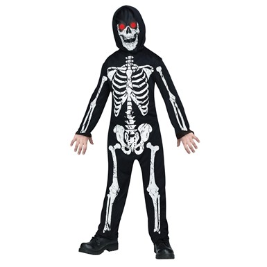 Kids Fade In/Out Skeleton Phantom Halloween Costume