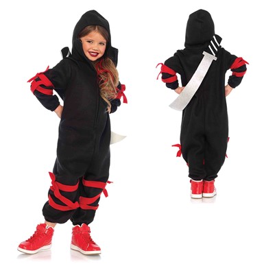 Kids Ninja Kigarumi Funsie Jumpsuit Costume