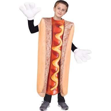 Kids Photo Real Hot Dog Costume up to size 14