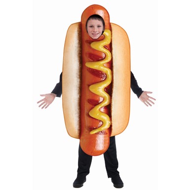 Kids Sublimation Hot Dog Costume