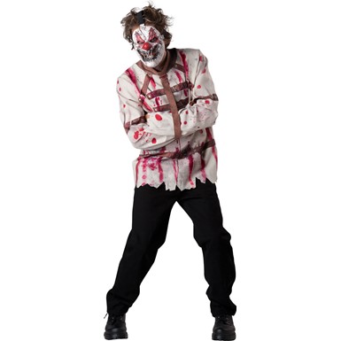 Mens Circus Psycho Clown Halloween Costume