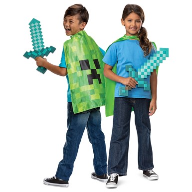 Minecraft Sword & Cape Set Child Costume Kit