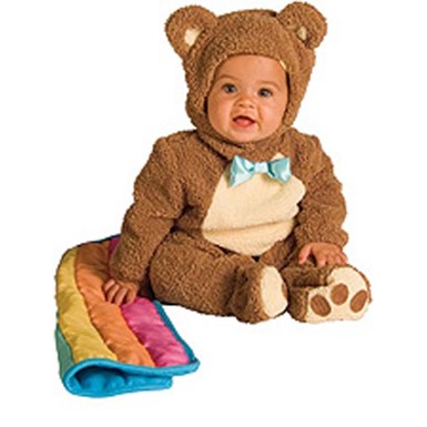 Oatmeal Teddybear Infant/Newborn Costume w Blankee