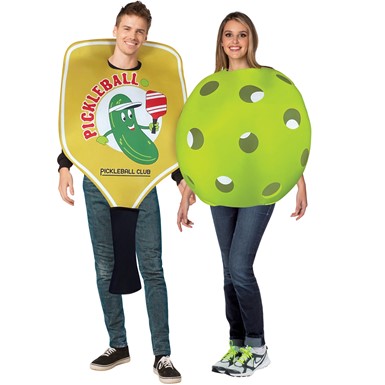 Pickleball Paddle & Ball Adult Couples Costume