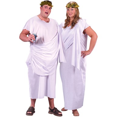 Plus Size Toga Ancient Greece Halloween Costume