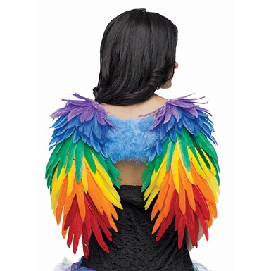 Rainbow/Angel Feather Wings Halloween Accessory