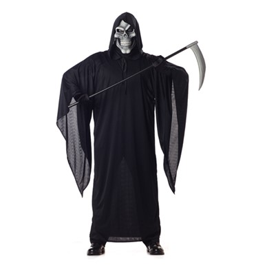 Skeleton Grim Reaper Adult Mens Halloween Costume