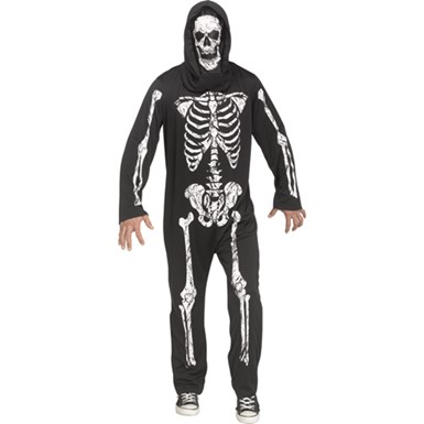 Skeleton Phantom Adult Halloween Costume size STD