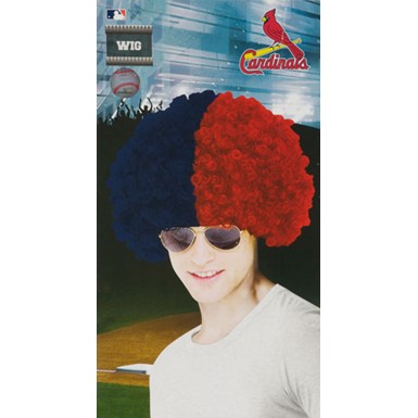 St. Louis Cardinals Wig Baseball Halloween Accessory