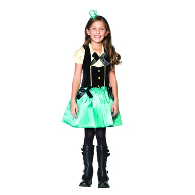 Tea Party Princess Mad Hatter Kids Halloween Costume