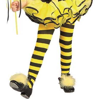 Toddler Bumble Bee Tights for Halloween Costume