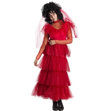 Womens Beetlejuice Lydia Dress Halloween Costume