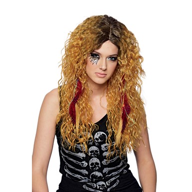 Womens Mixed Blonde Brigette Halloween Costume Wig