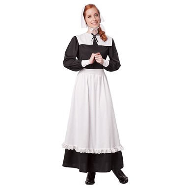 Womens Pilgrim Colonial Halloween Costume