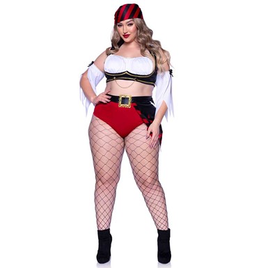Womens Plus Size Wicked Pirate Wench Costume
