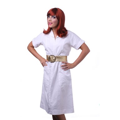 Womens Red Peggy Sue Halloween Costume Wig