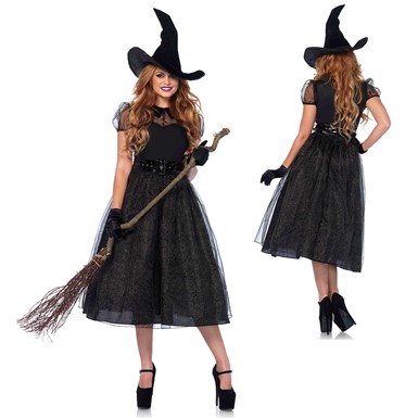 Womens Sexy Darling Spellcaster Witch Costume