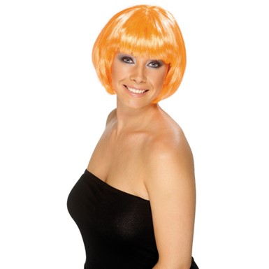 Womens Short Orange BabeBob Wig