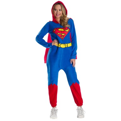Womens Superman One Piece DC Comics Superhero Costume