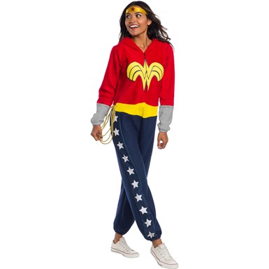 Womens Wonder Woman One Piece Jumpsuit Adult Costume