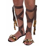Adult Stone Age Brown Sandals for Mens Costume