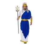 Blue Neptune Greek God Adult Costume Standard Size 42-46